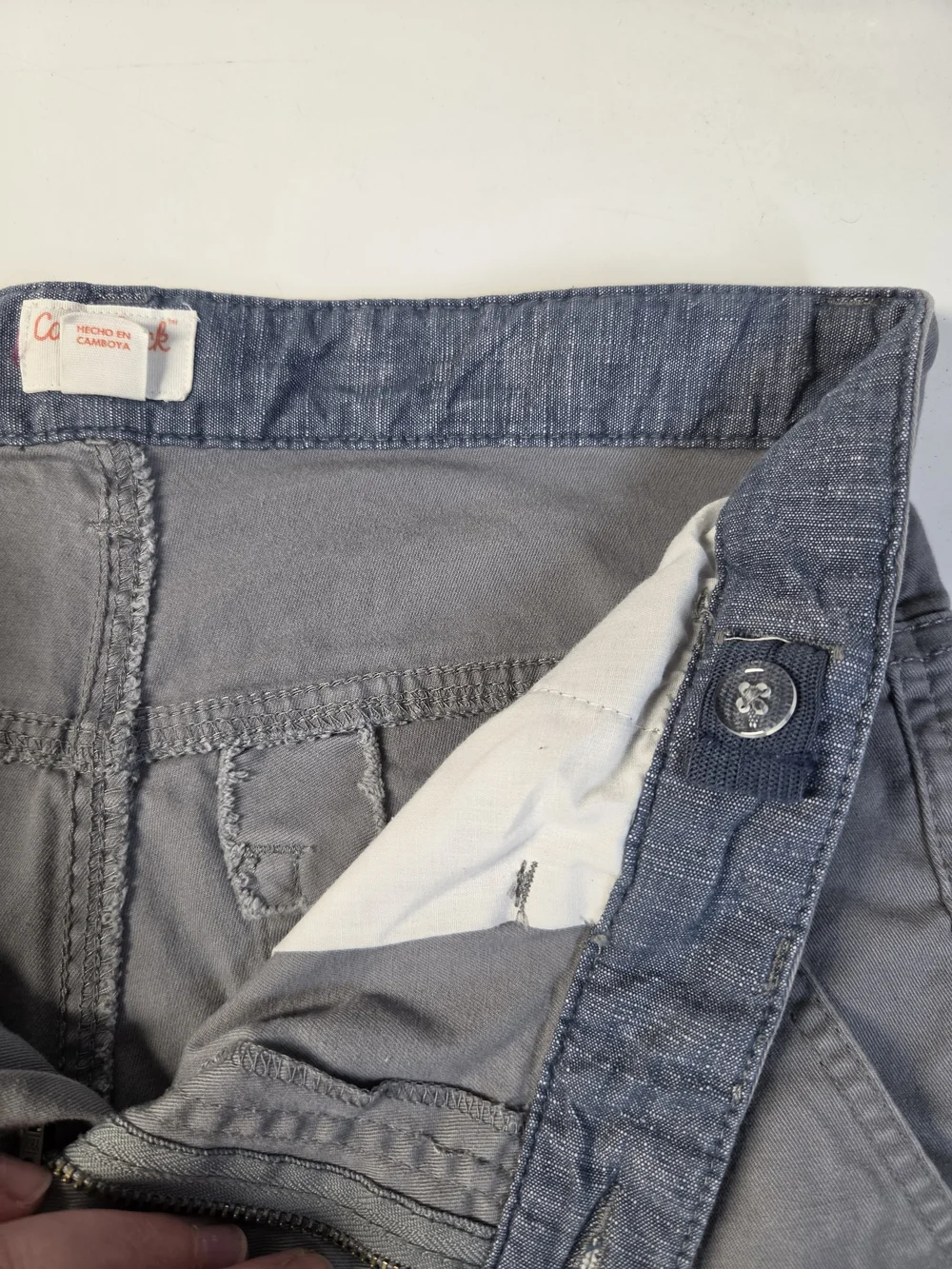Cat & Jack Light Gray Kids Chino Pants